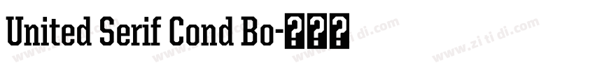 United Serif Cond Bo字体转换